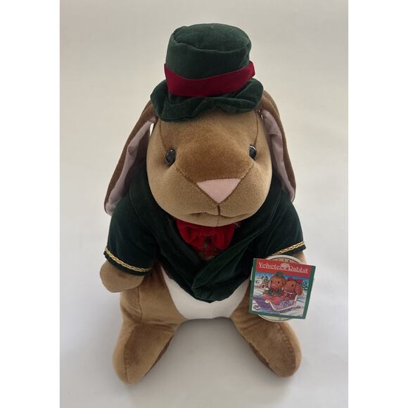 VELVETEEN RABBIT EARS Plush Stuffed Animal Vintage Toys-R-Us 1985 w/ Tags - Picture 1 of 9